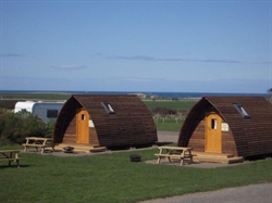 Wigwams like being by the seaside at Springhill Farm