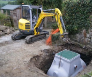 Waster water treatment digger