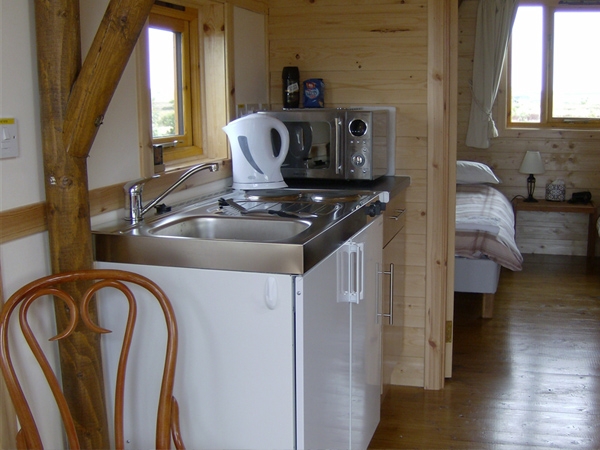Bower Chalet Cosy Interior - There is everything you need at Bower Wigwams to make your stay more than comfortable