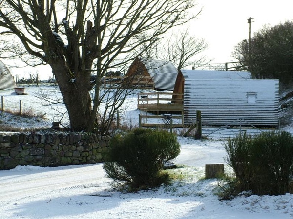 Wigwam in the Snow - Wigwams are a fantasitc way to camp all year round