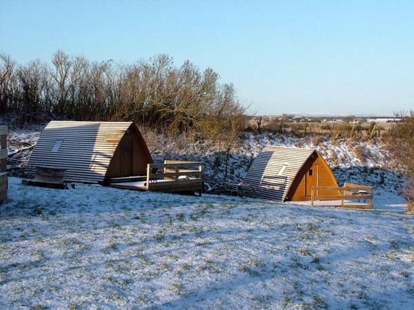 Winter at East Grange - Enjoy the comfort of your wigwam after a long Winter walk