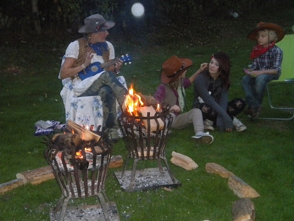 Evening Fun Around the Campfire -