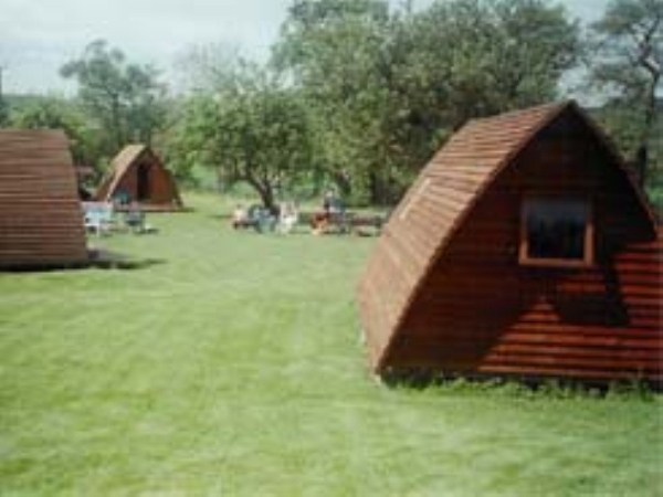 Picnic Time at Newmill Farm Wigwams - A lovely open green area is the perfect place to eat al fresco at Newmill Farm
