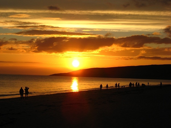 A stunning sunset over Sands Beach - 