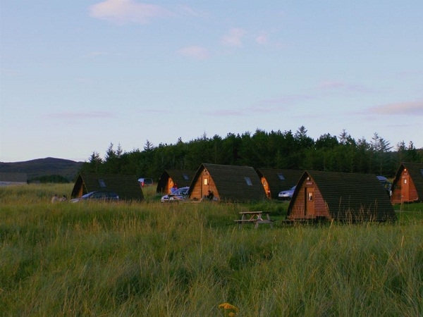 Dusk over the wigwams at Sands - 