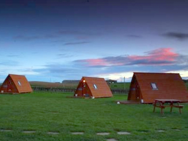 Red Sky at Night - A stunning sunset over Pot-A-Doodle Do Wigwams