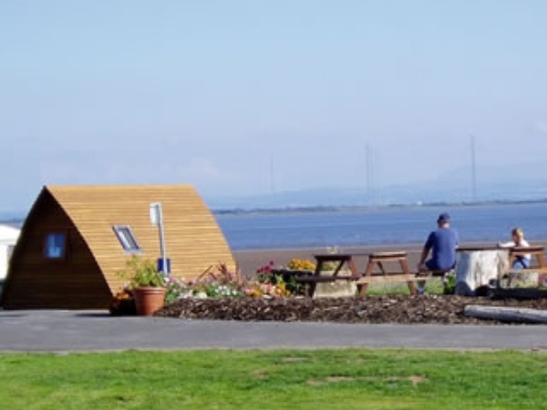Queensberry Bay Wigwams in Bloom - Enjoying the scenery and colourful flowers at Queensberry Bay
