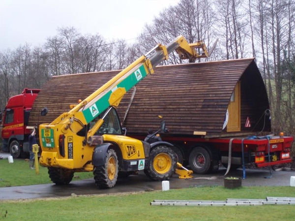 Delivering Two Wigwams at Ruthern Valley - Two new additions to Cornwalls Ruthern Valley