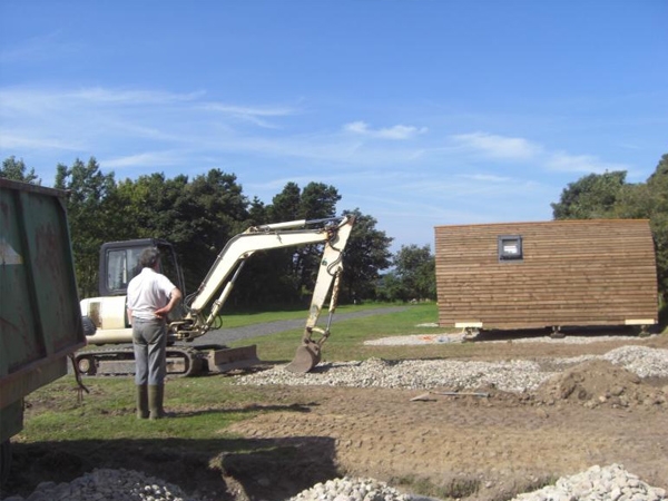 Final Preparations on Site - Almost ready for the new wigwams at Snowdonia