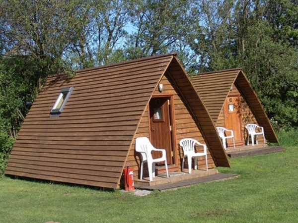 Deck Chairs Out at Tantallon Wigwams - Getting ready to enjoy the sun at Tantallon