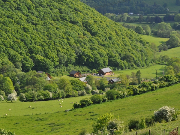 Black Hall Wigwams - Ariel view of the site and beautiful surroundings
