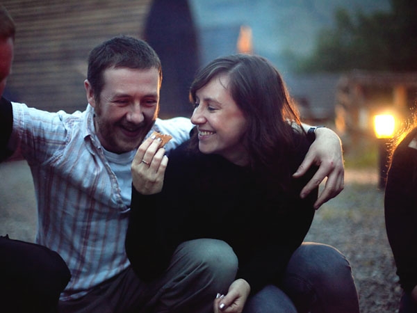 At the fire - 