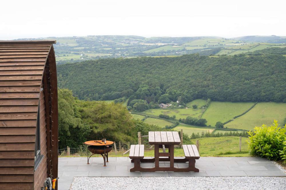 Glamping with a hot tub at Wigwam Holidays Aberystwyth, Ceredigion