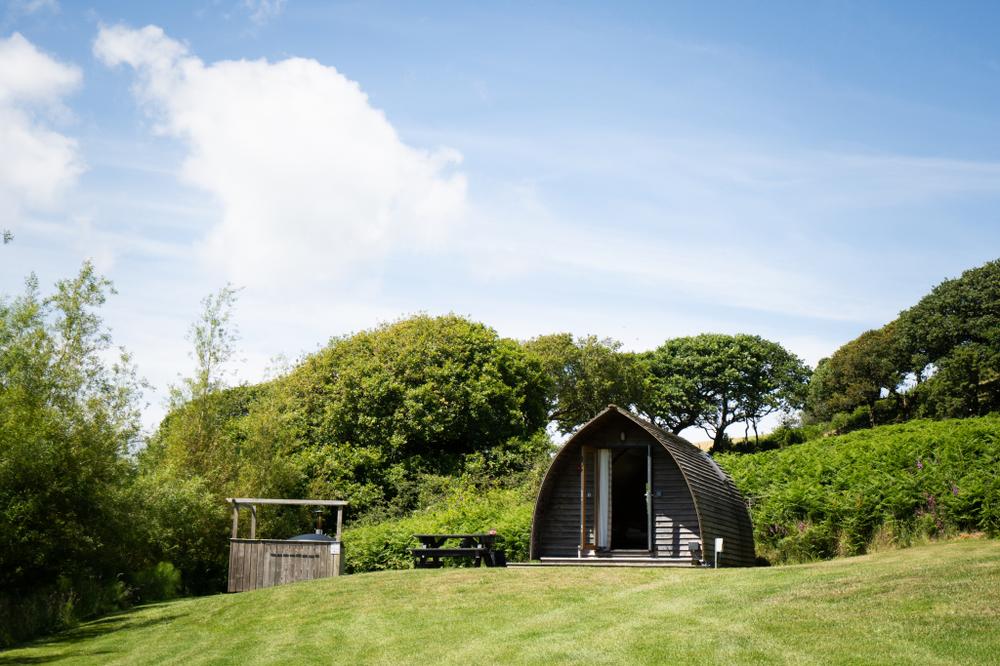 Glamping with a hot tub at Wigwam Holidays on the Llŷn Peninsula, North Wales