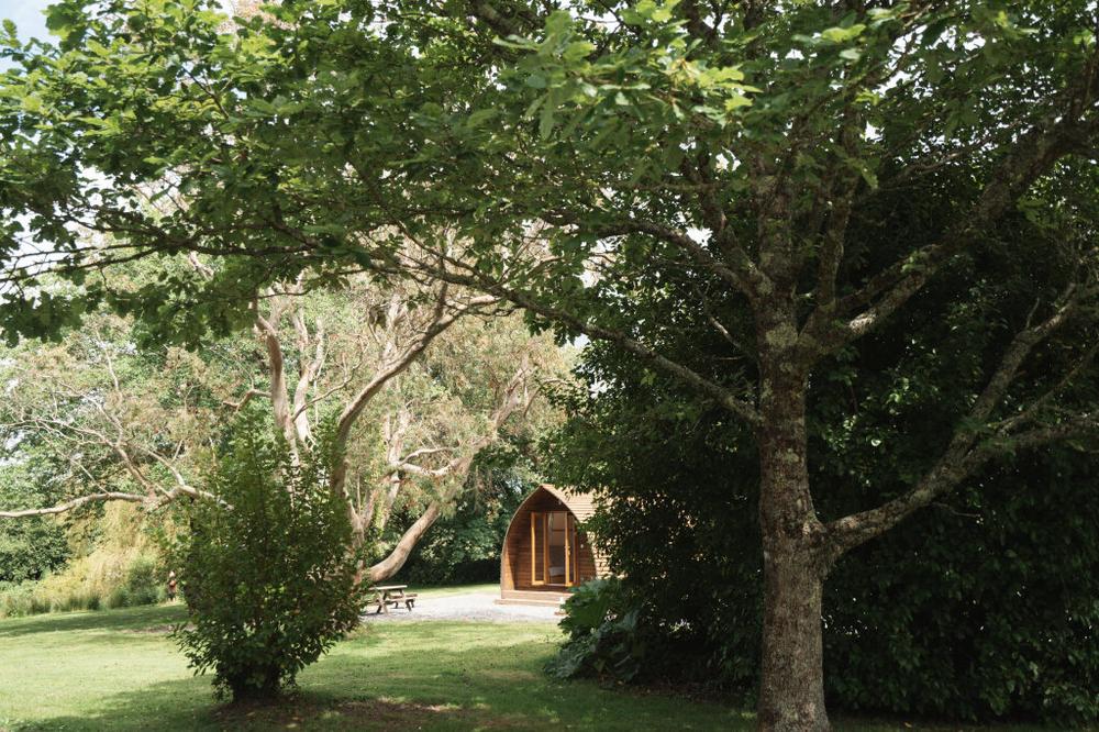 Glamping with a hot tub at Wigwam Holidays Shellstone, Pembrokeshire
